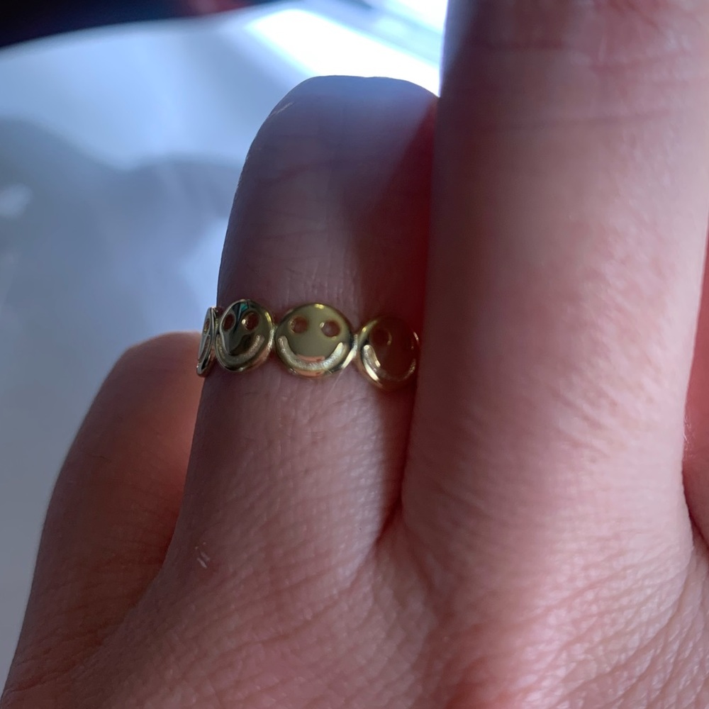 Smiley Face .925 Sterling Silver Ring